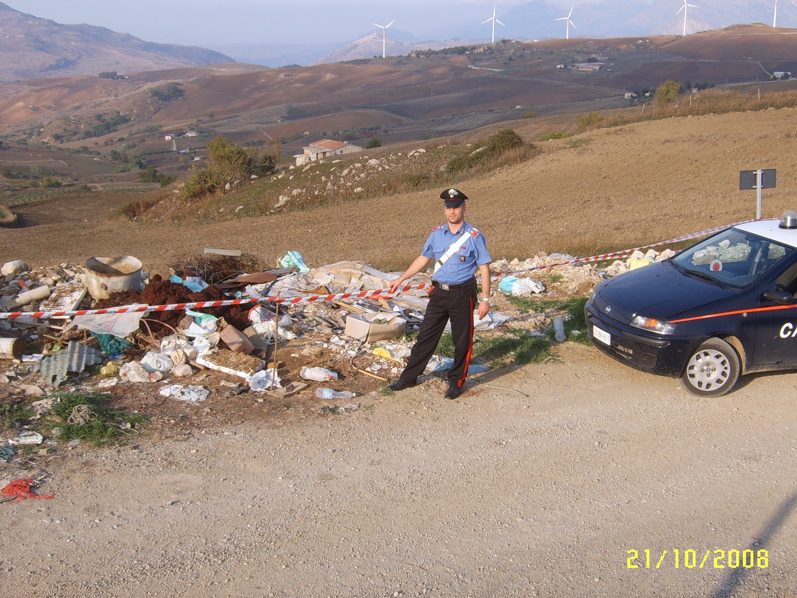 Valledolmo: scoperta dai Carabinieri una discarica abusiva